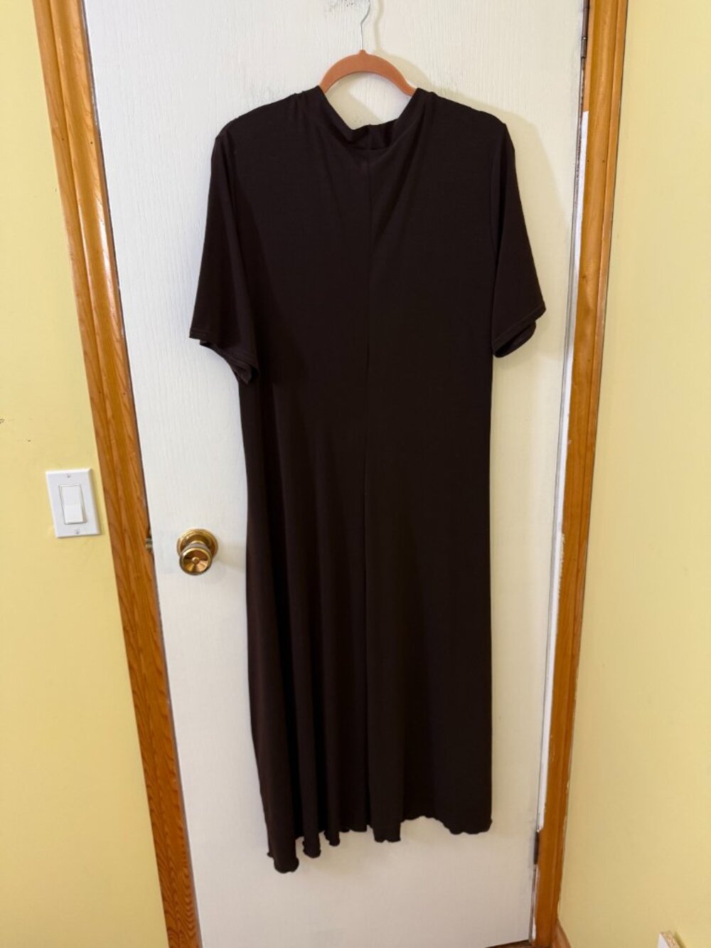 Addition Elle Plus Size Y2K Brown Ring Detail Midi Dress Size 20 - Picture 3 of 5